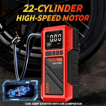 Car Jump Starter with Air Compressor