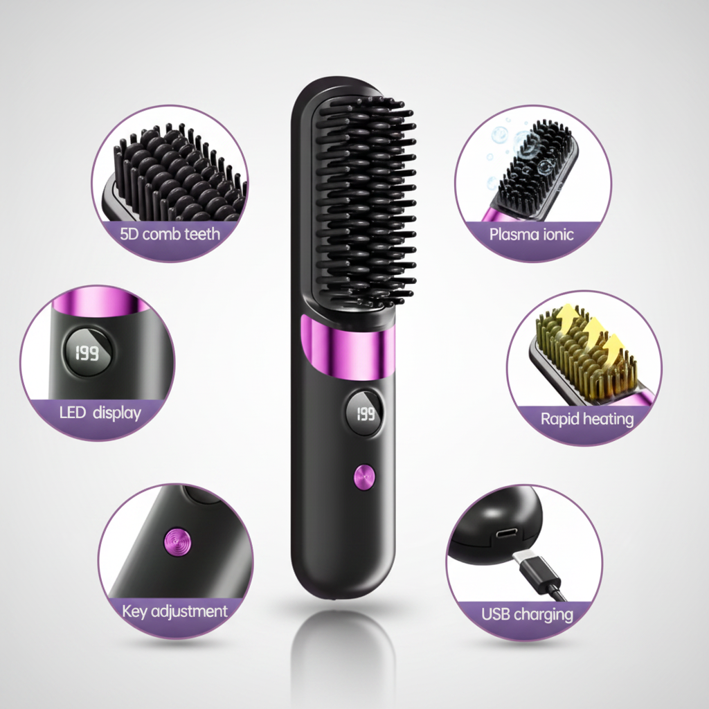 Hair Straightener Brush - Correct Brush