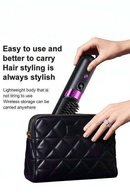Wireless Hair Styling Brush - White Background
